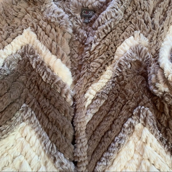 Neiman Marcus Cusp Faux Fur Jacket - Picture 4 of 5